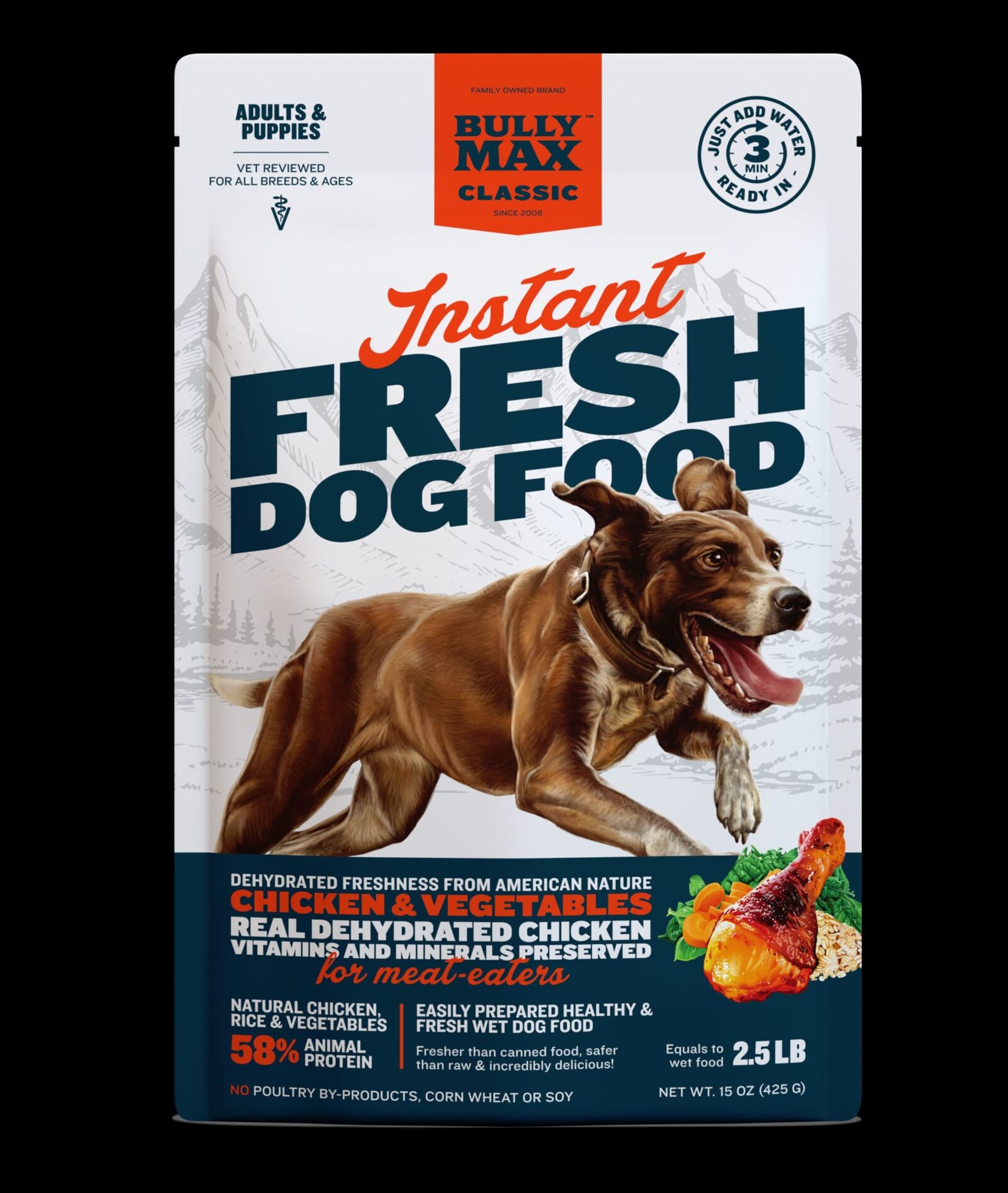 Bully Max Instant Fresh Dog Food makes it easy to switch your pup to a raw food diet – Dog of the Day