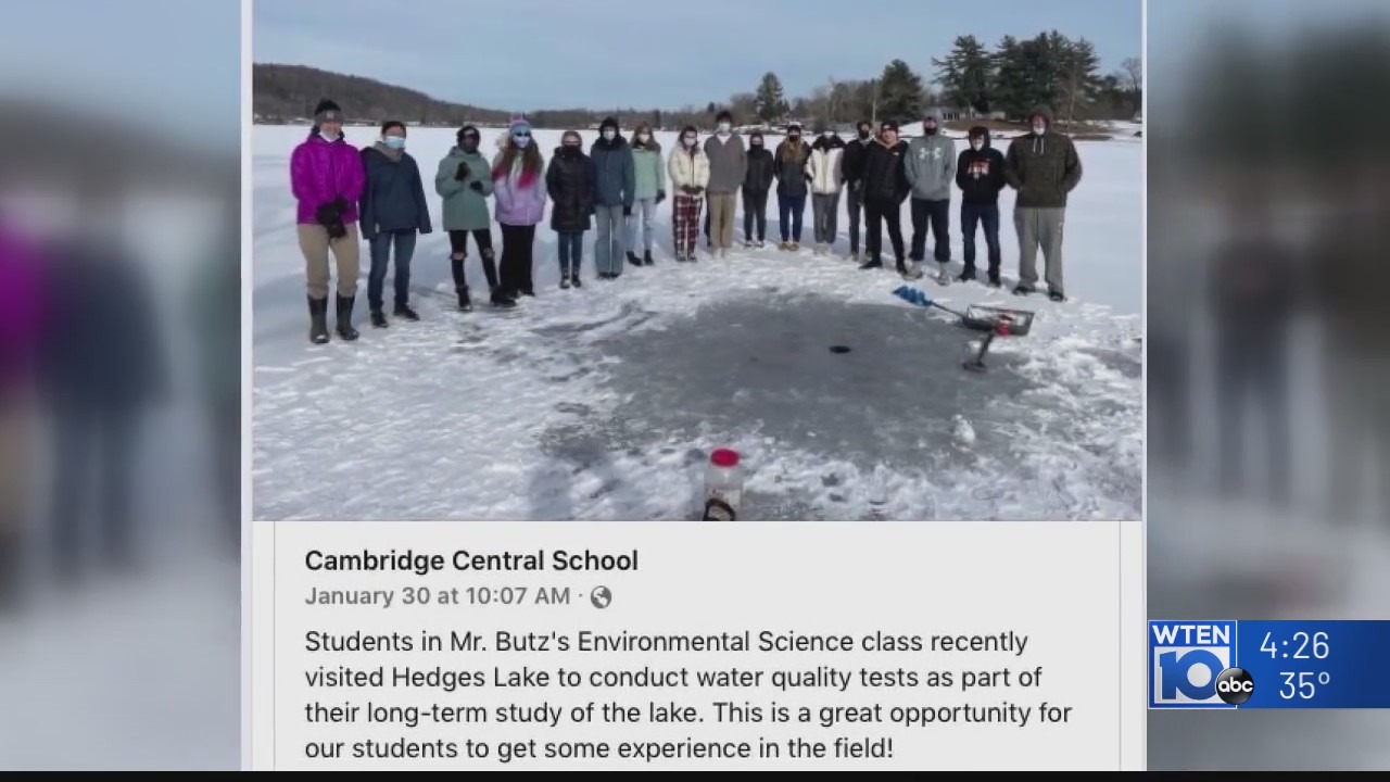 Cambridge Central School students help save dog’s life by testing lake water – NEWS10 ABC