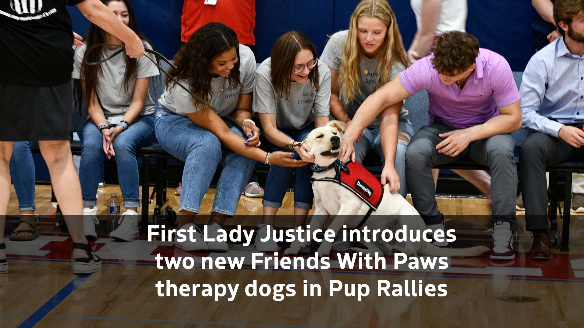 First Lady Justice Introduces Two New Friends With Paws Therapy Dogs In Pup Rallies – Governor Jim Justice