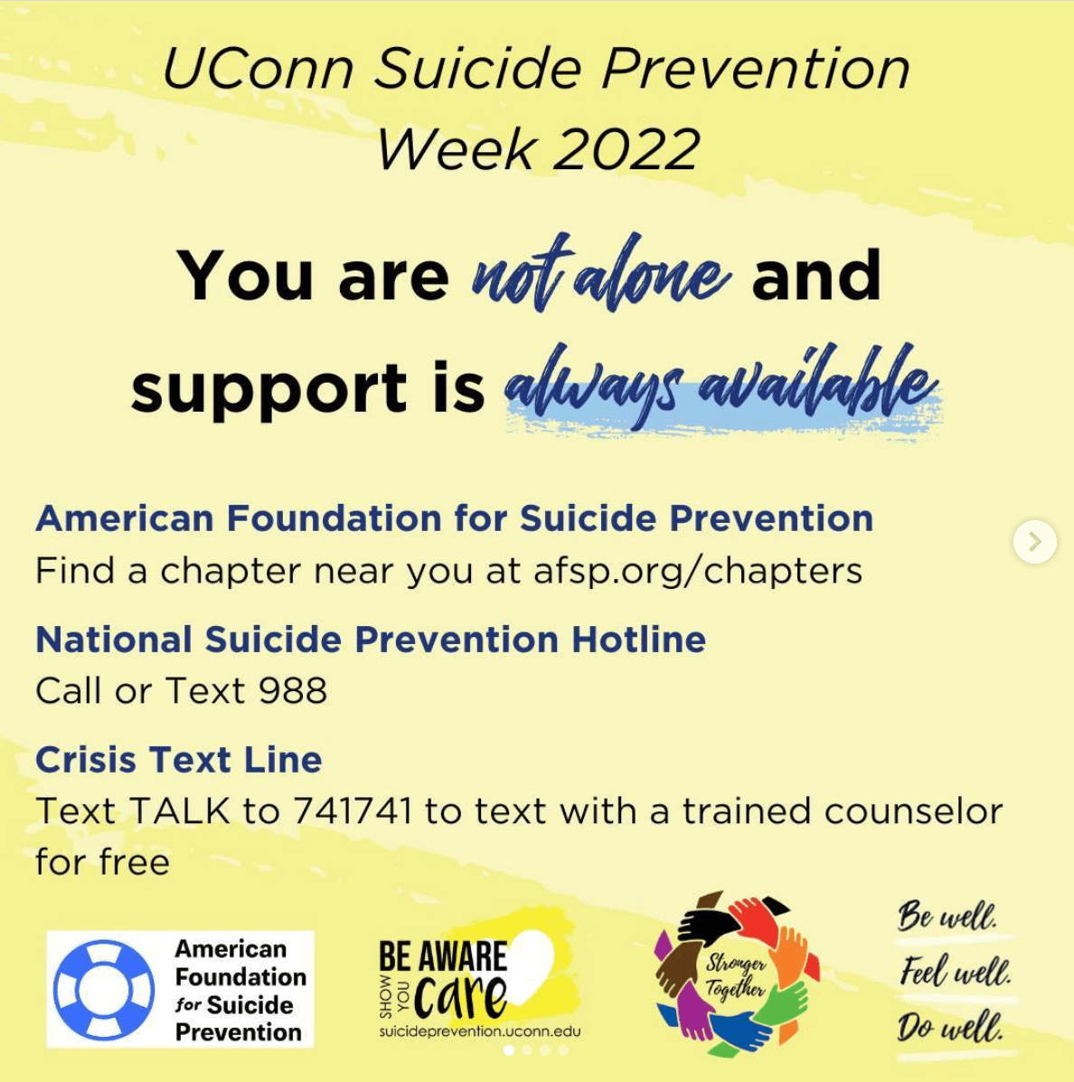 Healthy Huskies: Suicide Prevention Week at UConn – UConn Daily Campus