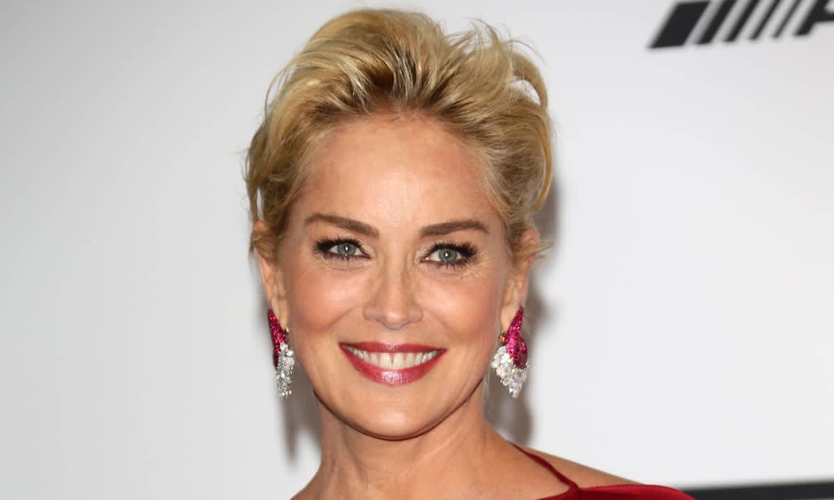 Sharon Stone stuns in regal figure-hugging cut-out gown – HELLO!