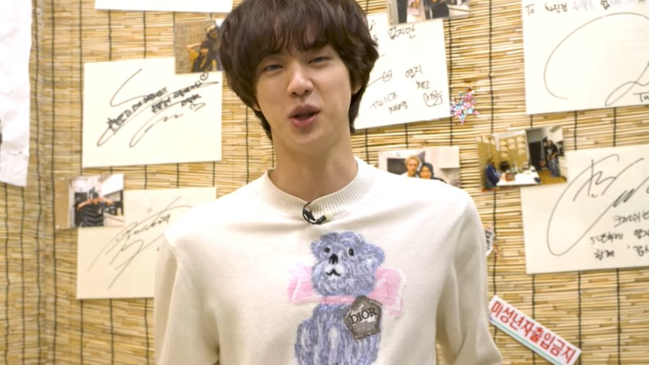 BTS' Jin shyly jams out to Super Tuna in an adorable dog-inspired sweater worth a whopping Rs 1.5 lakh – Times Now