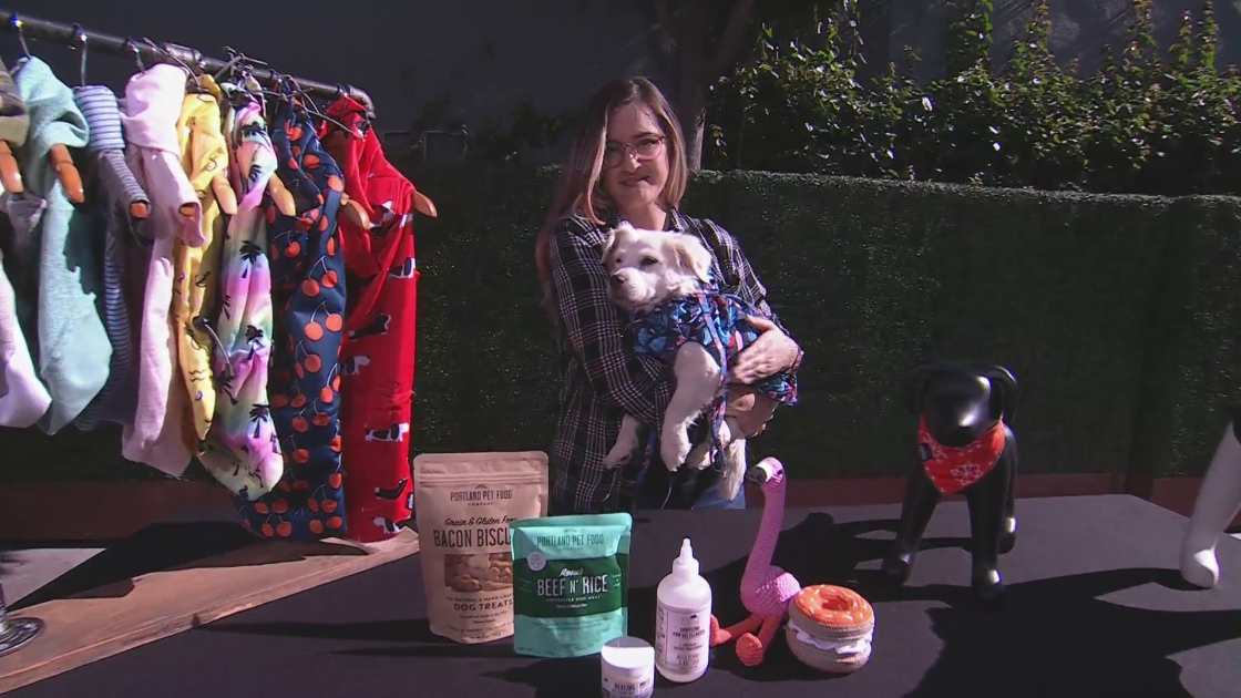 Walk your dog in style with Long Dog Clothing Co. – KTLA Los Angeles