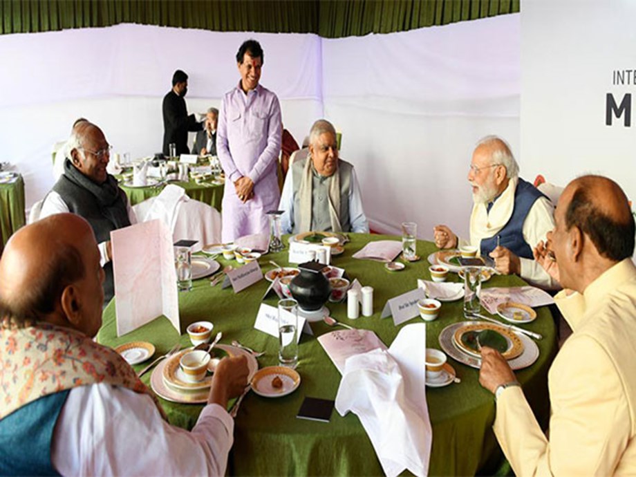 PM Modi, Kharge enjoy millet lunch together after Congress president's dog remark – Devdiscourse