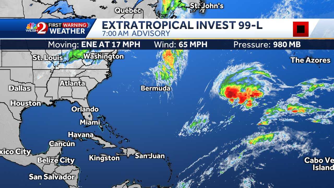 Tropical disturbance given 10% chance of formation – WESH 2 Orlando