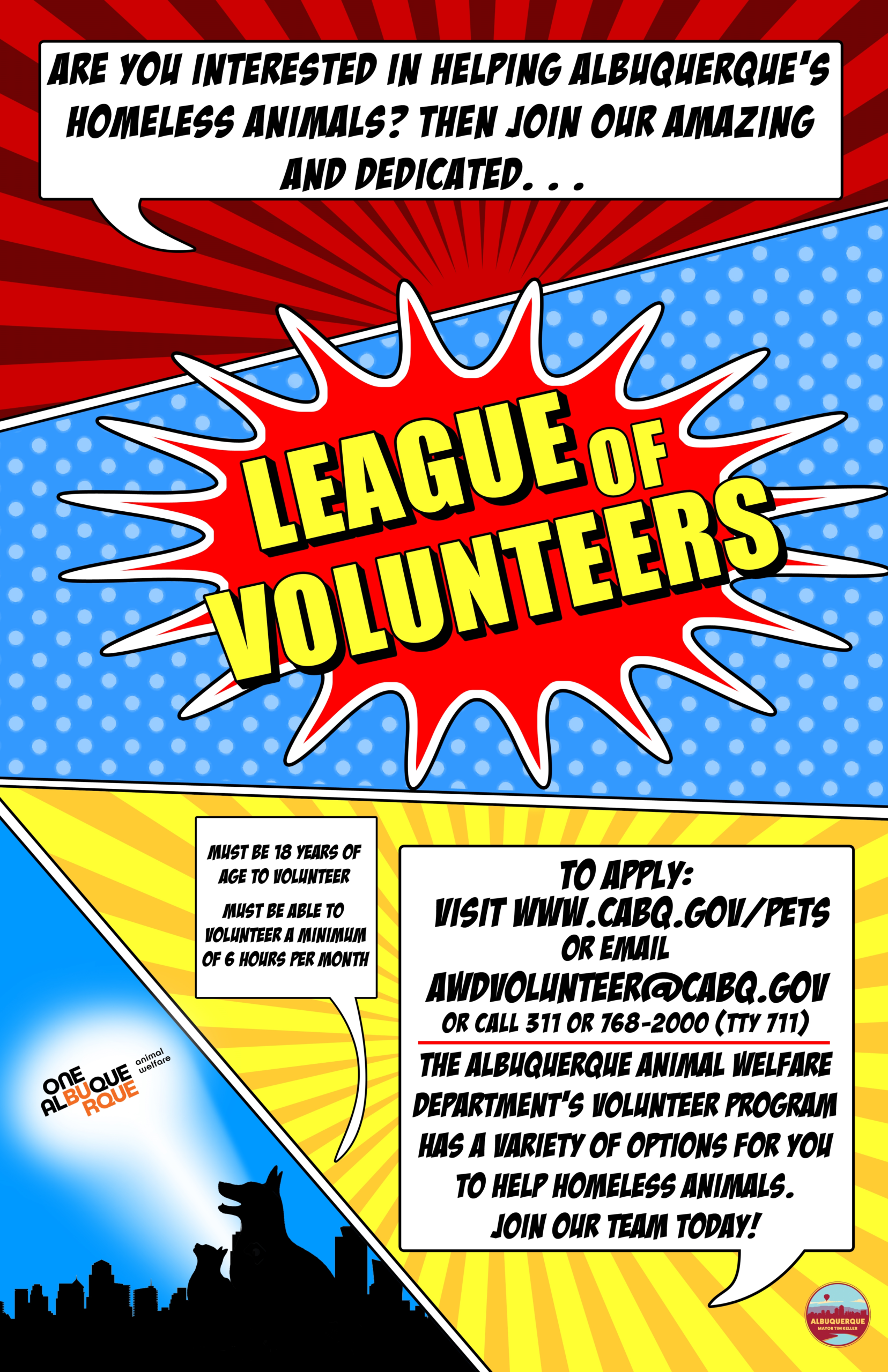 Join Animal Welfare Department League of Volunteers – City of Albuquerque