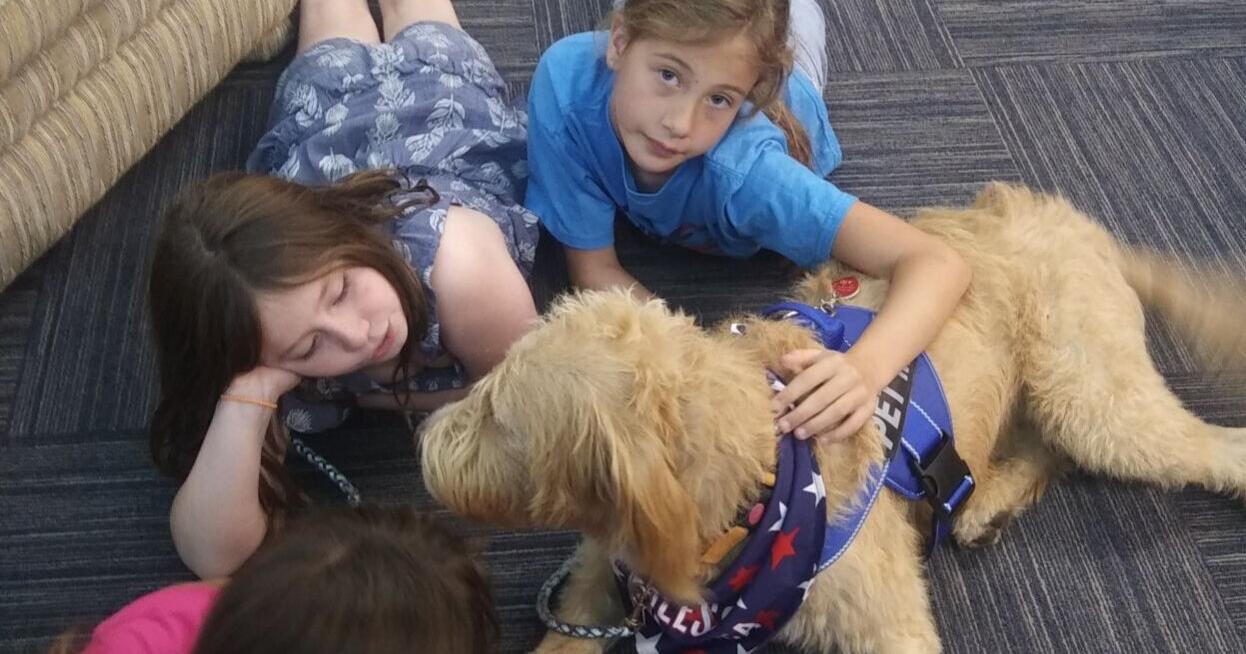 Therapy dog brings joy to Maryetta students | News … – Tahlequah Daily Press